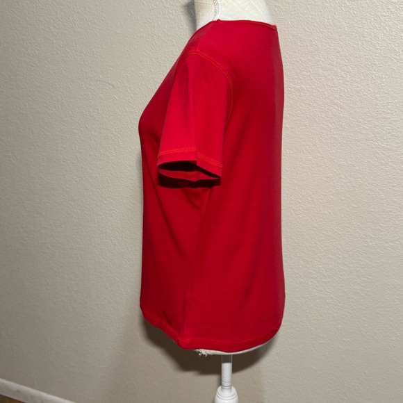 Christopher & Banks - Bold Red Short Sleeve Top - Size XL - Picture 2 of 11